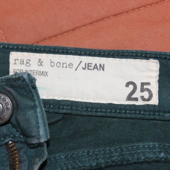 Rag & Bone Ombré Green jean legging Women Size 25 - Picture 11 of 12